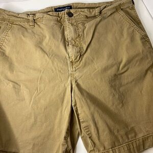 Aeropostale Tan Flat Front Men Shorts